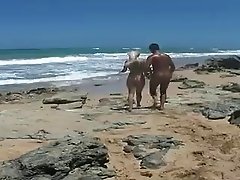Pretty blonde does a guy on the beach (RoS)