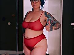 Chubby British MILF Elizabeth Hunny in Sexy SHEIN Lingerie Part 2
