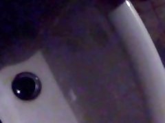 Teen piss in a sink (darkness)