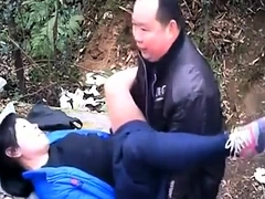 Slutty Asian wife gets nailed by her lover in the outdoors