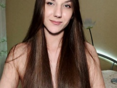 Amateur brunette webcam girl stripping