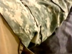 Ebony Soldier Gets Fucked In Barracks