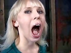Blonde skank receives cruel and unusual punishment from mistress BDSM